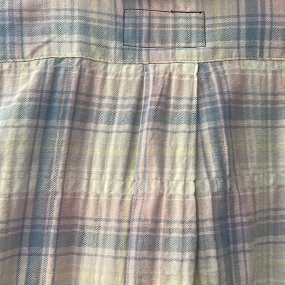 Pastel plaid NWT Current Elliott Boyfriend Shirt NWT - Picture 8 of 10